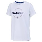 Xl - t - shirt - equipe de france - femme - blanc - manches courtes - coton - officiel