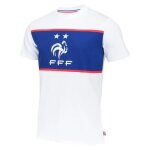 Xl - t - shirt - fff - collection officielle - blanc - manches courtes - coton respirant Xl - t - shirt - fff - collection officielle - blanc - manches courtes - coton respirant