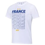Xl - t - shirt - fff - collection officielle - blanc - manches courtes - respirant