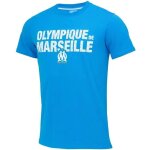 Xxl - t - shirt - olympique de marseille - fan om - coton jersey 160 gr - manches courtes - bleu