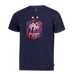 Xxl - t - shirt - fff - collection officielle - bleu - manches courtes - respirant