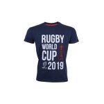 Xxl - tee - shirt rugby - rwc 2019 - coupe du monde 2019 japon - homme - manches courtes - bleu