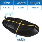 Xxxxl1 pi�ces anti - d�rapant 3d maille tissu housse de si�ge respirant imperm�able moto moto scooter ...