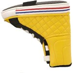 Yellow - 1pc golf putter cover shoe type golf putter cover golf club helmet golf putter set