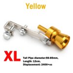 Yellow - xlvoiture turbo sifflet pour tuyau universel en aluminium voiture turbo son sifflet silencieux ...