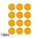 Yellow12 pices / ensemble bande rouge ronde rflchissante pour camions remorques voitures parc avertissement ...