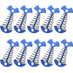 Yemaesre - lot de 10 piquets de tente en forme d'arte de poisson - piquets d'ancrage coupe - vent en ...