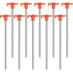 Yemaesre - lot de 10 piquets de tente en mtal trs rsistants a visser, chevilles, piquets de fixation ...