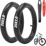 Yemaesre - 2pcschambre a air, 20x3. 0 av35mm pour pneu de vlo electrique, vlo de montagne pliants, ...
