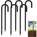 Yemaesre - 6 pcs piquets de sol, ancres de sol, piquets de tente, trampoline piquet ancrage, 30cm, pour ... Yemaesre - 6 pcs piquets de sol, ancres de sol, piquets de tente, trampoline piquet ancrage, 30cm, pour ...