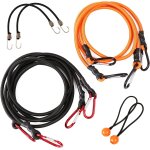 Yemaesre - lot de 8 piges elastiques avec mousqueton, cordes elastiques avec boules et crochet pour ...