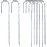 Yemaesre - lot de 8 piquets de tente robustes en acier de 30, 5 cm, piquets de tente en mtal epais galvanis ...