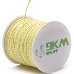 Yemaesre - cordetresse en kevlar de 226, 8 kg, 2 mm, 30, 5 m, haute rsistance a l'abrasion, ignifuge, ...