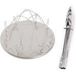 Yemaesre - grillepain de camping avec support pliable, porte - toast pliable en acier inoxydable, plateau ...