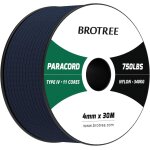 Yemaesre - paracorde 4 mm 750lb corde nylon 30 m 11 brins type iv corde parachute bobine pour survie, ...