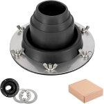 Yemaesre - passe - tuyau de pole pour tente - noir - hot tent stove jack en silicone rsistant a la ...