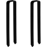 Yemaesre - piquets de fixation, lot de 2, pour arches de rosiers, acier, hxlxp 30x6x2, 5 cm, design u, ... Yemaesre - piquets de fixation, lot de 2, pour arches de rosiers, acier, hxlxp 30x6x2, 5 cm, design u, ...