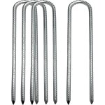 Yemaesre - piquets de tente d'agrafes de jardin piquet d'armature crochets acier ancrage au sol robuste ...