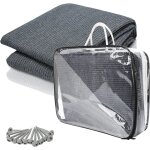 Yemaesre - tapis pour auvent, tapis de camping, respirant et antidrapant, lavable, avec 12 trous, 13 ...