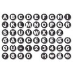 Yepp abc lot de 10 numéros 1 noir Yepp abc lot de 10 numéros 1 noir