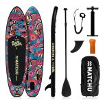 Yeye weller x matchu - art collection - stand up paddle gonflable  rose - 320x81x15 cm