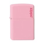 Zippo 50810609 briquet pink matte with zippo logo 3, 5 x 1 x 5, 5 cm
