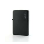 Zippo black mat with logo 88z277