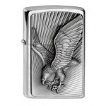 Zippo briquet, eagle aigle, 3 - d emblème, chromé Zippo briquet, eagle aigle, 3 - d emblème, chromé