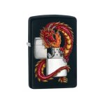 Zippo dragon with zippo black matte lighter (218drag)