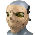 Zlangsports masque de crne complet tactique airsoft avec lunettes antibue halloween wargame cs cosplay ...