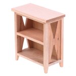 1 / 12 casier de rangement miniature non peint pour maison de poupe, modle diy, accessoires meubles ...