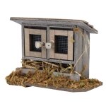 1 / 12 echelle maison de poupée miniature en bois poulailler poulailler pour maison de poupée jardin ... 1 / 12 echelle maison de poupée miniature en bois poulailler poulailler pour maison de poupée jardin ...