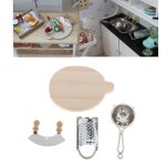 1 / 12 echelle maison de poupe miniature cuisine modle planche a dcouper playset accs, miniature cuisine ...