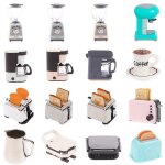 1: 12 maison de poupe mini dcoration simulation cafetire extracteur de jus machine a pain d'appareils ...