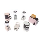1: 12 maison de poupe mini dcoration simulation cafetire extracteur de jus machine a pain d'appareils ...