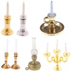 1:12 maison de poupe miniature lustre blanc bougies