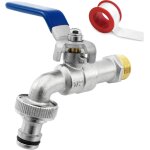 1 / 2  pouce (15 / 21) robinet d'eau en laiton de qualit suprieure, rsistant a la rouille et au gel ...