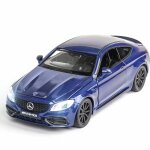1:32 alliage benzs c63s amg 4 portes ouvrables pull back modle de voiture moule sous pression jouet ...