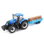 1 / 32 tracteur t7. 315 new holland avec remorque - collection ferme