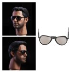 1 / 6 paires de lunettes de soleil rondes de style rtro vintage, pour figurines d'action de 12 pouces, ...