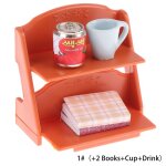 1 ensemble 1:12 �tag�re pour maison de poup�e, support de fleurs, plantes en pot, biblioth�que, livre, ...