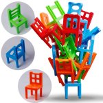 1 ensemble = 18 pices jeu de socit familial enfants jouet educatif balance chaises empilables chaise ...
