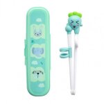 1 ensemble de baguettes antid�rapantes pour enfants, dessin anim� carotte, ustensiles d'alimentation ...
