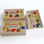 1 ensemble blocs jouets en bois pour enfants six fruits solitaire animal dessin anim jouets educatifs ...