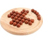 1 ensemble de en bois classique jeux de plateau solitaire europe conseil jeu unique echecs peg cognitive ...