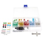 1 ensemble de broches de clips pour carrosserie de voiture rc, coque r, 1:10 1:12 rc, buggy, camion a ...