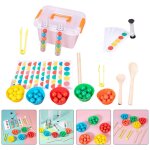 1 ensemble de clip perles tube a essai educatif pour les enfants