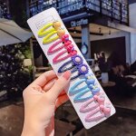 1 ensemble d'epingles a cheveux color�es pour fille, accessoire de mode doux et mignon style barrettes ...