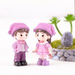 1 ensemble garon fille dcor a la maison sweety amoureux couple chaise figurines miniatures terrariums ...