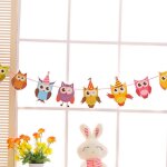 1 ensemble de jolies guirlandes d'anniversaire drapeaux en papier, motif animal hibou, décoration de ... 1 ensemble de jolies guirlandes d'anniversaire drapeaux en papier, motif animal hibou, décoration de ...